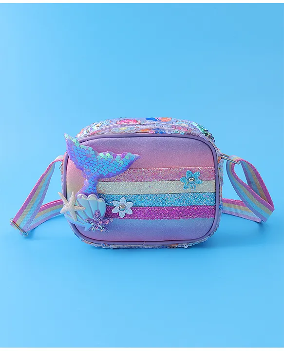 babyhug sling bag with starfish applique & sequin detailing babyhug sling bag with starfish applique & sequin detailing