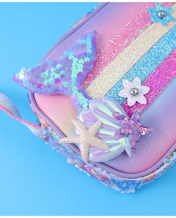 babyhug sling bag with starfish applique & sequin detailing babyhug sling bag with starfish applique & sequin detailing