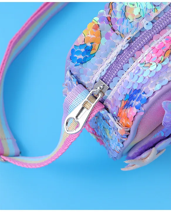 babyhug sling bag with starfish applique & sequin detailing babyhug sling bag with starfish applique & sequin detailing